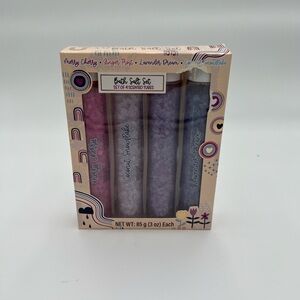 Bath salts set 4 scented tubes